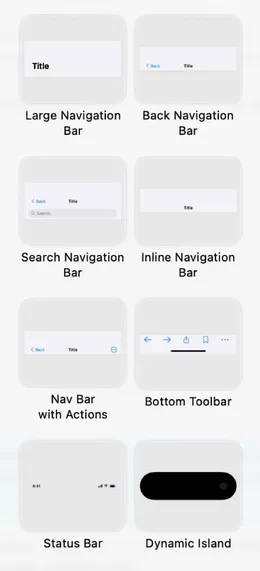 Mockup palette, Mobile.